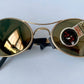 Ray Ban B&L USA vintage sunglasses - rare W2307 Orbs Ellipse golden mirrored frame