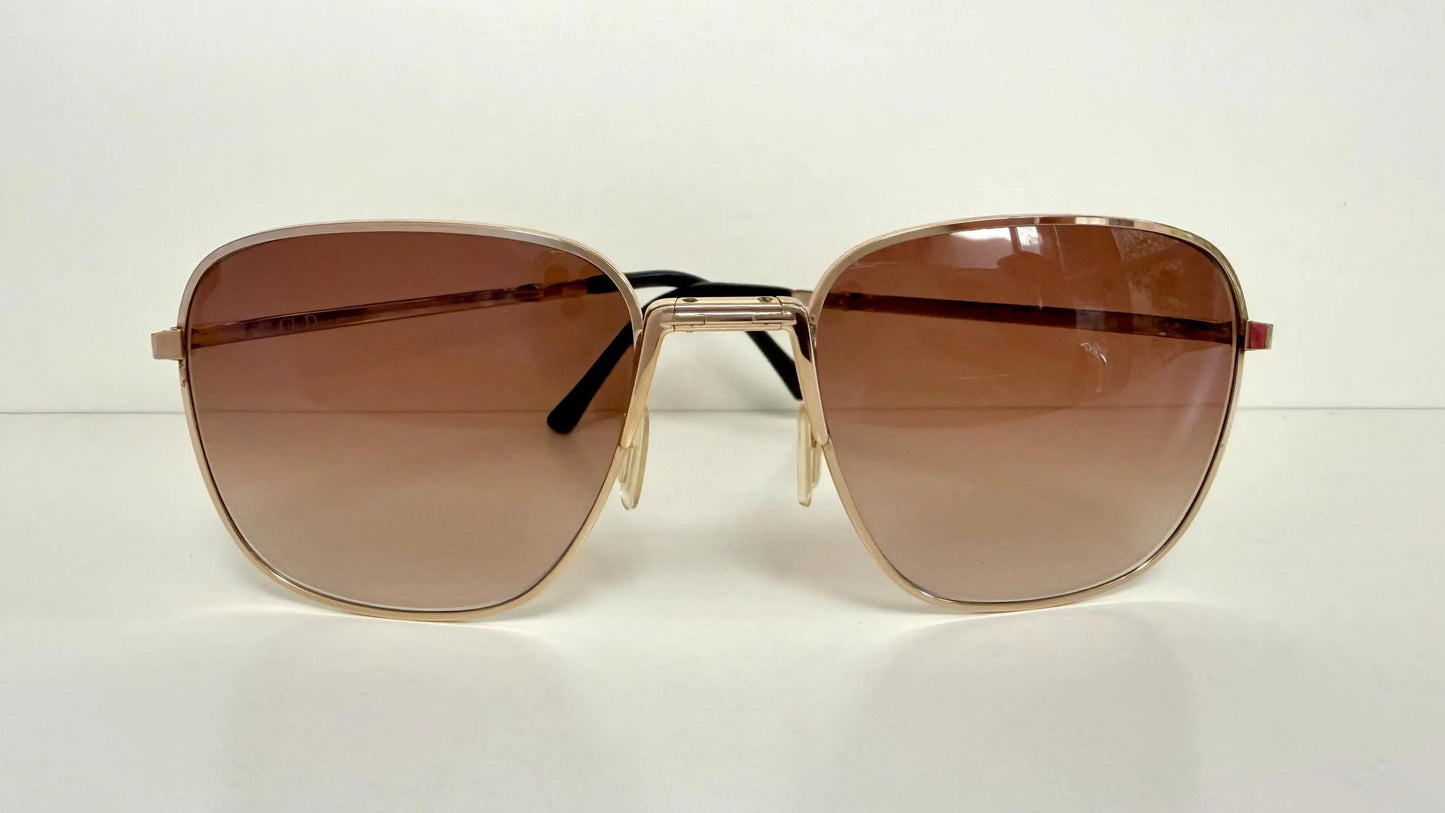 Christian Dior Monsieur Foldable Vintage Sunglasses - 2287 80s golden frames