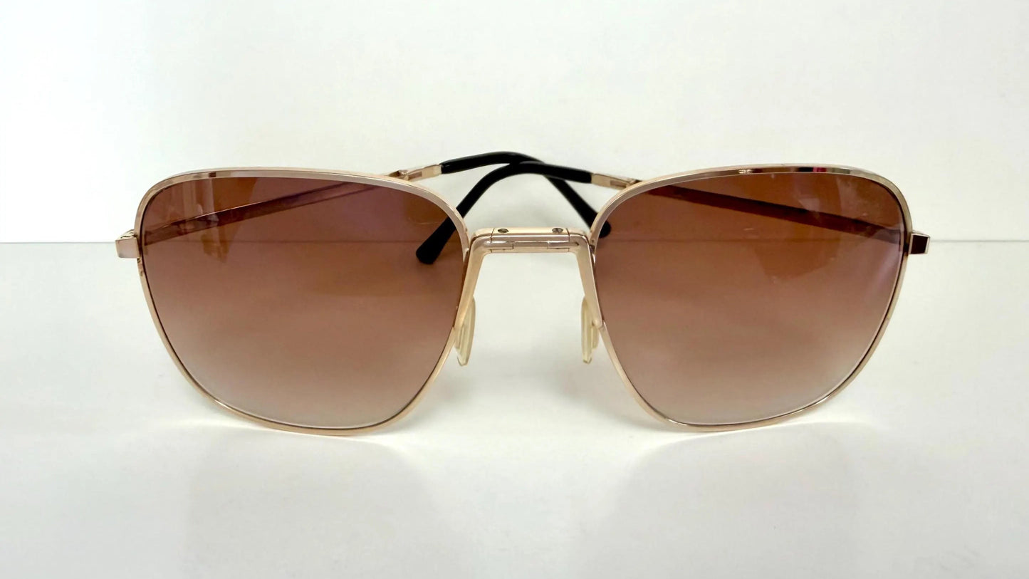 Christian Dior Monsieur Foldable Vintage Sunglasses - 2287 80s golden frames