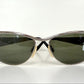 Valentino 90s vintage sunglasses - oval silver metal frames