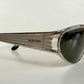 Valentino 90s vintage sunglasses - oval silver metal frames