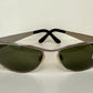 Valentino 90s vintage sunglasses - oval silver metal frames
