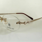 Royale Cup 80s vintage glasses -gold rimless frame