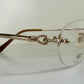 Royale Cup 80s vintage glasses -gold rimless frame