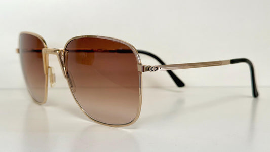 Christian Dior Monsieur Foldable Vintage Sunglasses - 2287 80s golden frames