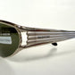 Valentino 90s vintage sunglasses - oval silver metal frames