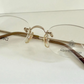 Royale Cup 80s vintage glasses -gold rimless frame