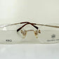 Royale Cup 80s vintage glasses -gold rimless frame