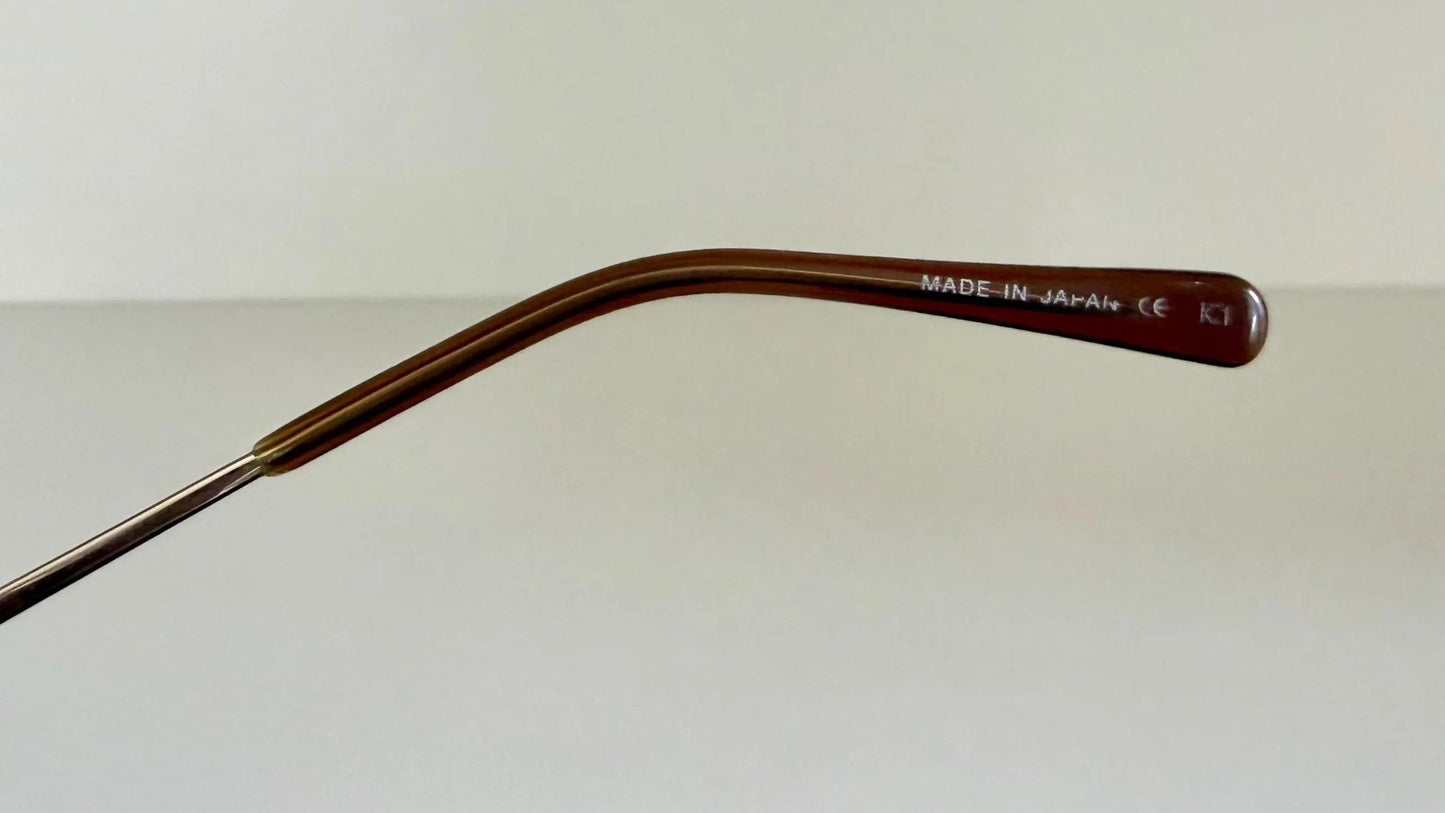 Royale Cup 80s vintage glasses -gold rimless frame