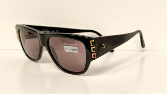 Valentino 90s vintage sunglasses - black square frames