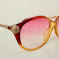 Sunglasses Christian Dior vintage 80s - 2430 pink and gold frame