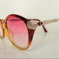Sunglasses Christian Dior vintage 80s - 2430 pink and gold frame