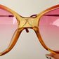 Sunglasses Christian Dior vintage 80s - 2430 pink and gold frame