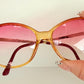 Sunglasses Christian Dior vintage 80s - 2430 pink and gold frame