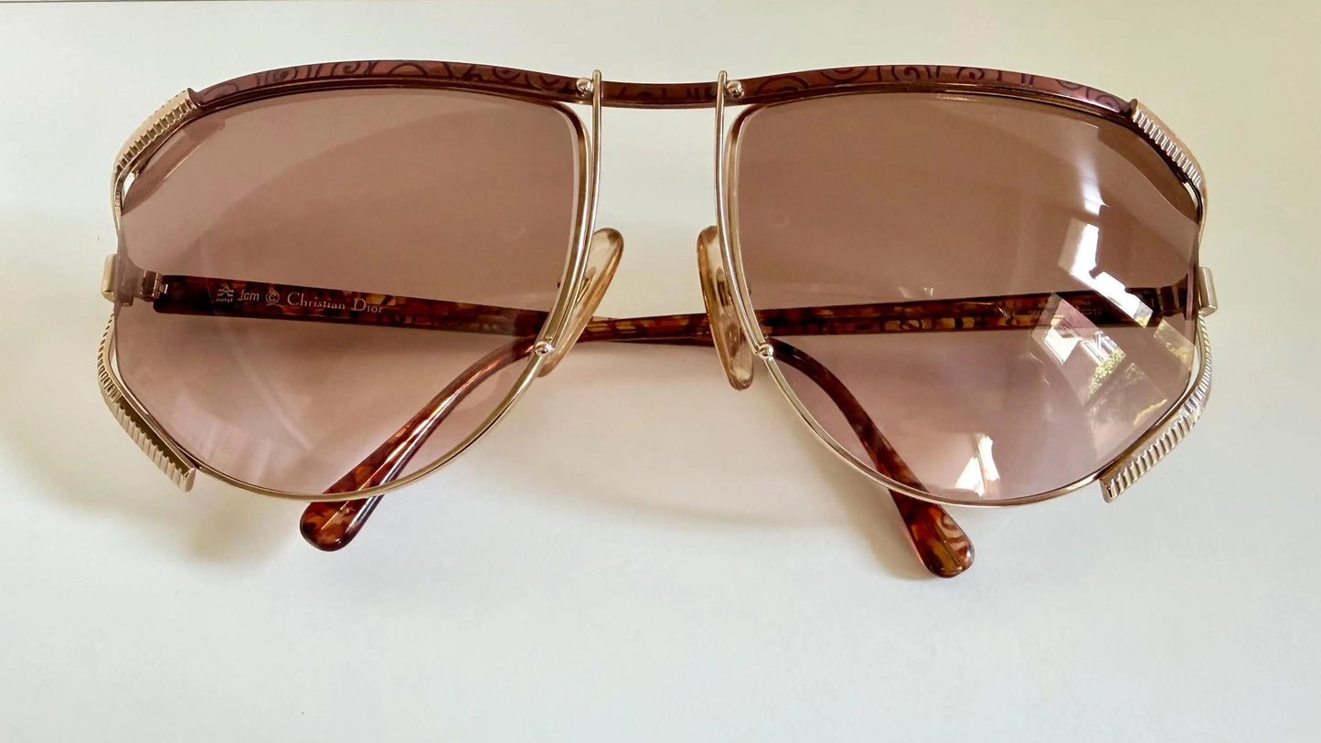 Christian Dior 80s vintage sunglasses - XL rectangular frame