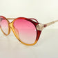 Sunglasses Christian Dior vintage 80s - 2430 pink and gold frame