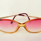Sunglasses Christian Dior vintage 80s - 2430 pink and gold frame