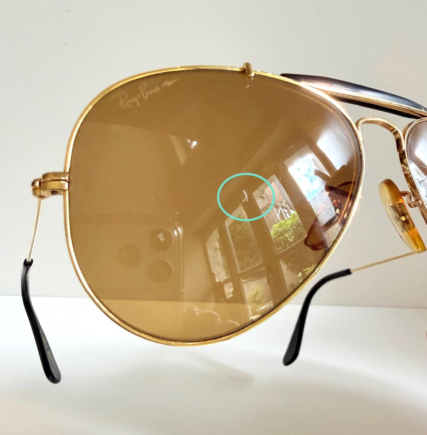 Vintage Ray-Ban B&L USA Chromax Aviator Sunglasses: Outdoorsman 58mm W1663