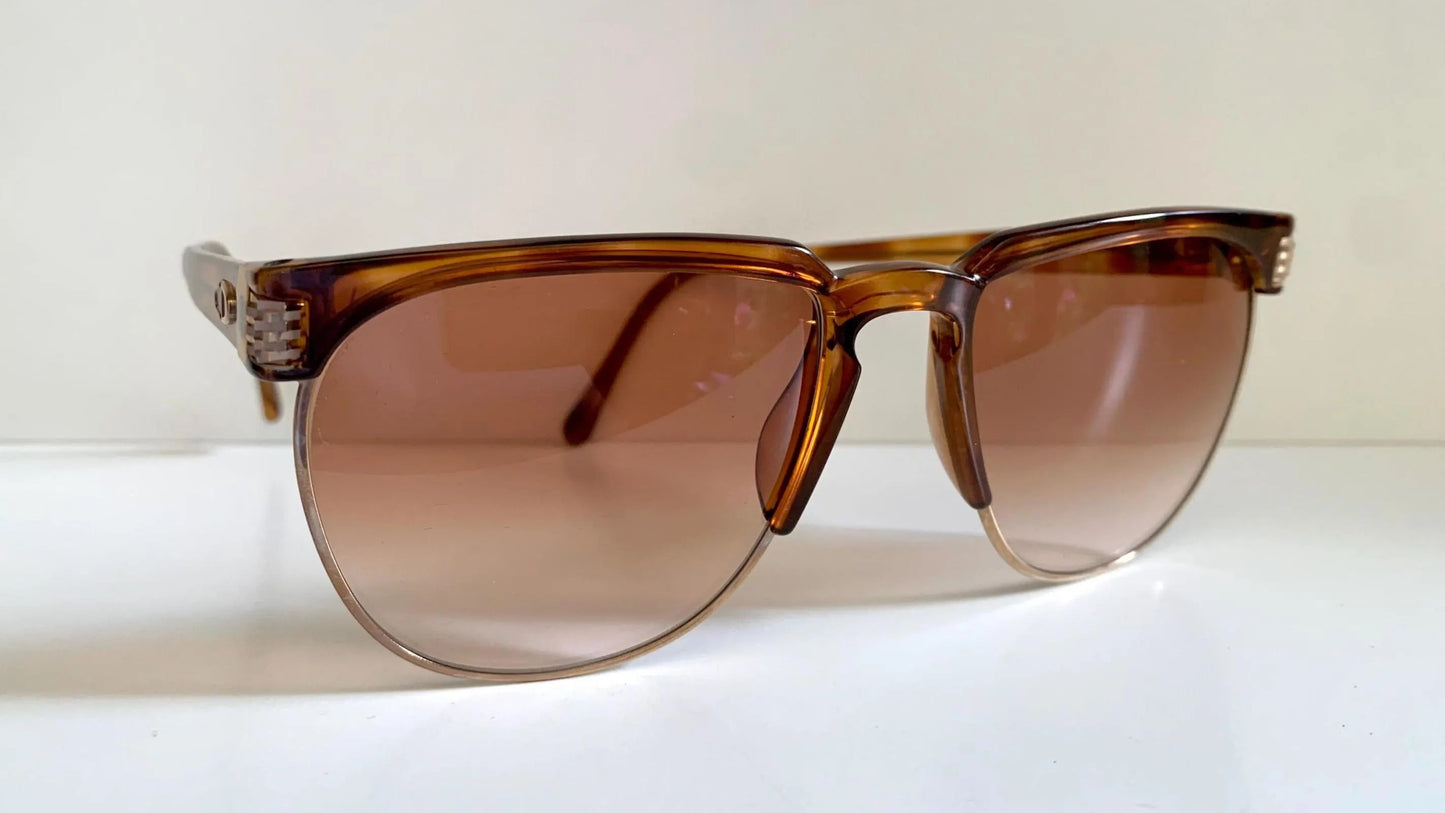 Christian Dior Monsieur Vintage Sunglasses - 2393 80s gold and carey 80s frames