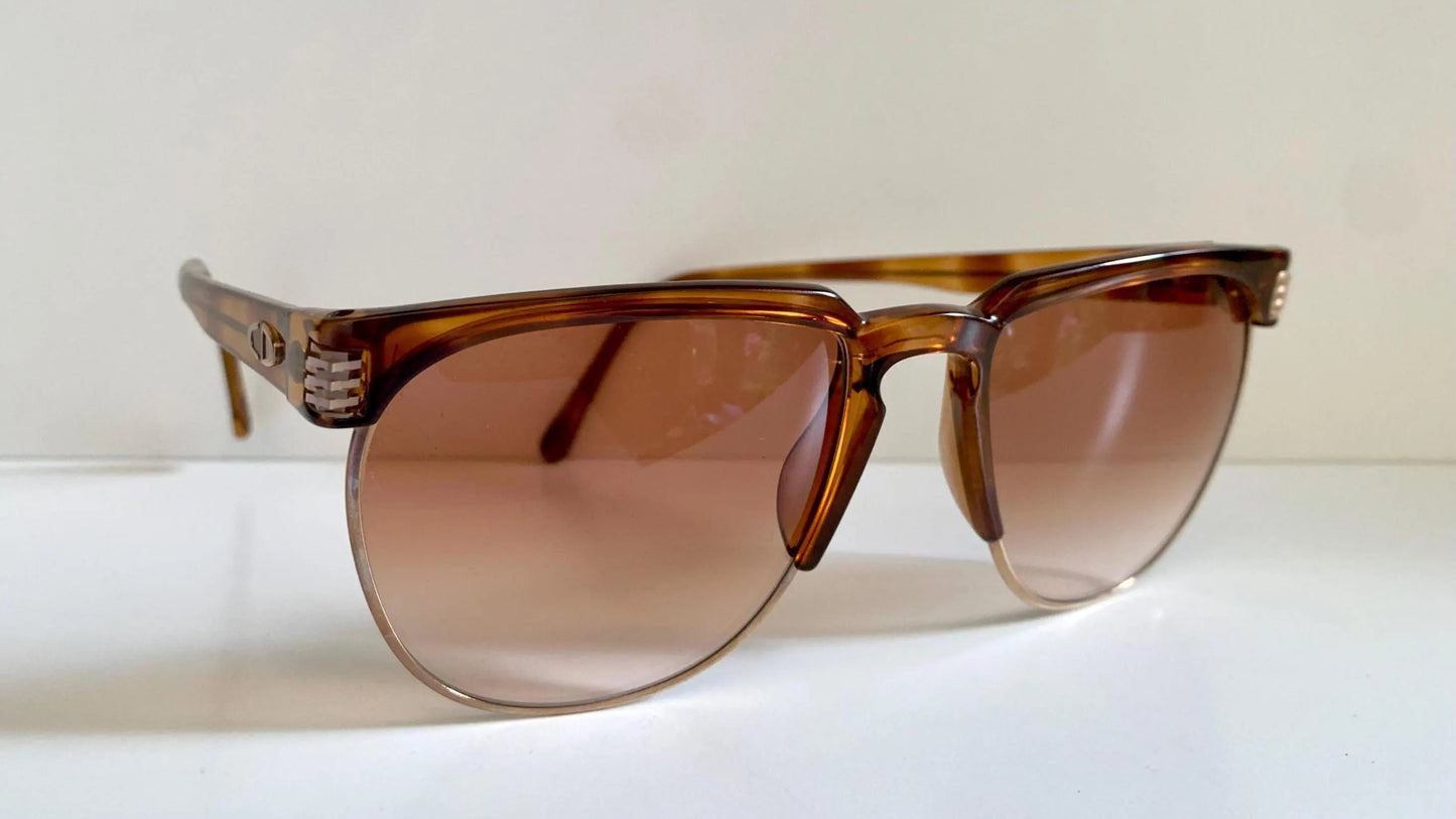 Christian Dior Monsieur Vintage Sunglasses - 2393 80s gold and carey 80s frames