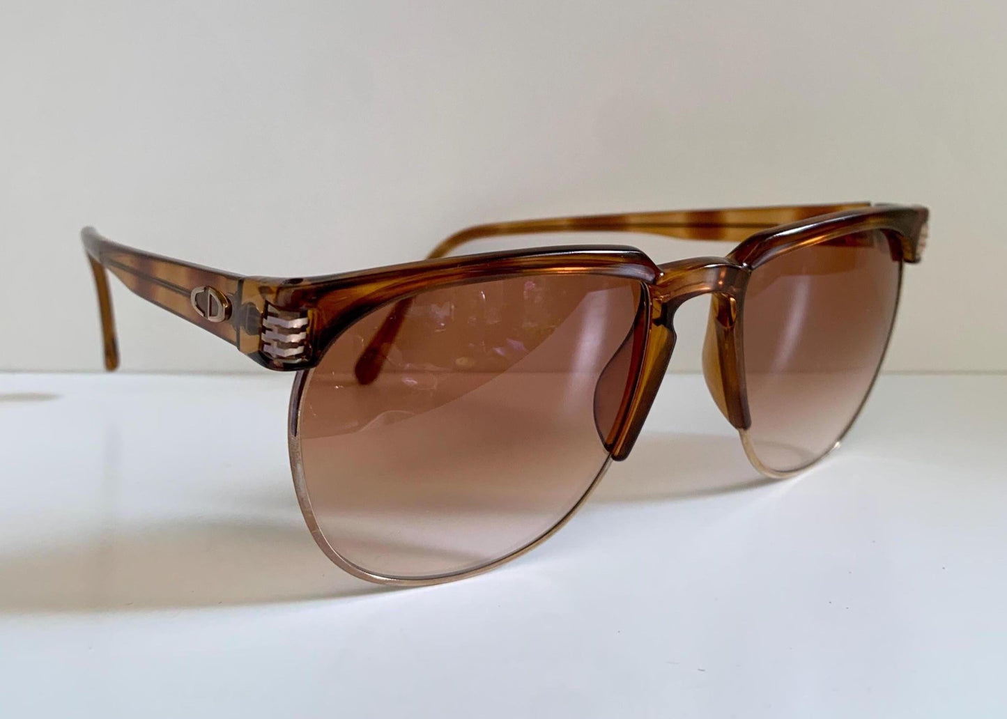 Christian Dior Monsieur Vintage Sunglasses - 2393 80s gold and carey 80s frames