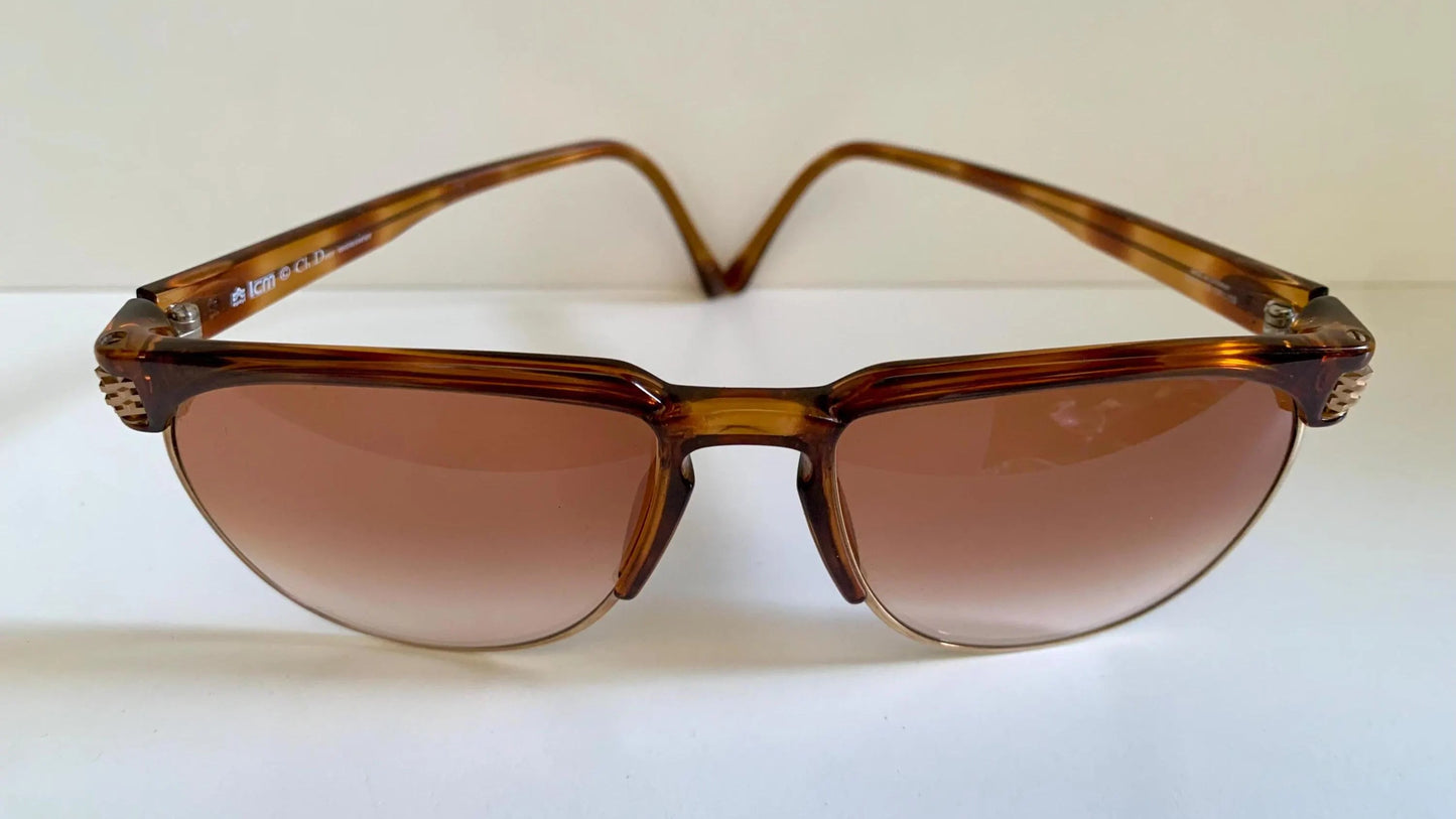 Christian Dior Monsieur Vintage Sunglasses - 2393 80s gold and carey 80s frames