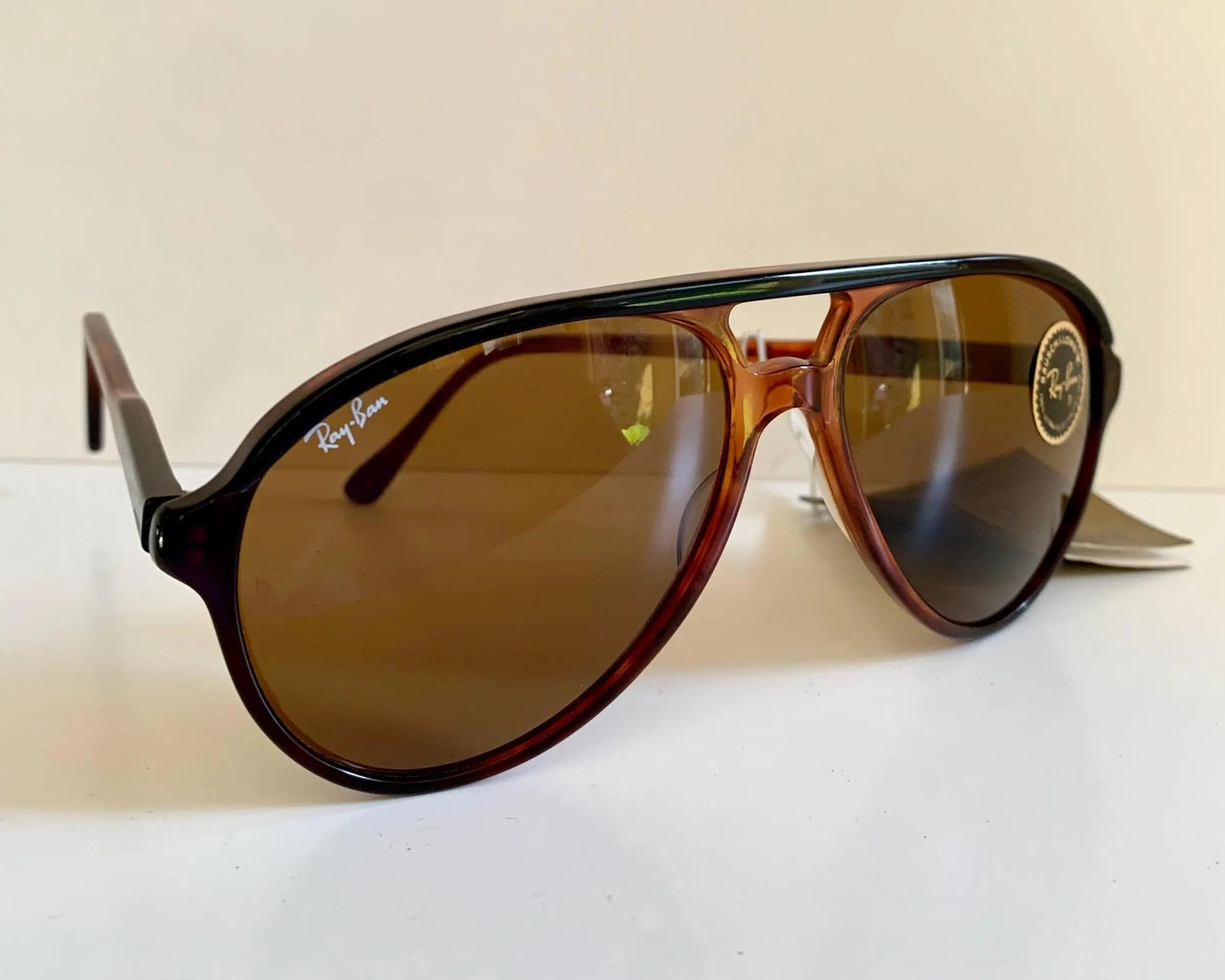 Ray Ban B&L USA vintage sunglasses - 62mm Traditionals STYLE A  Aviators brown frame