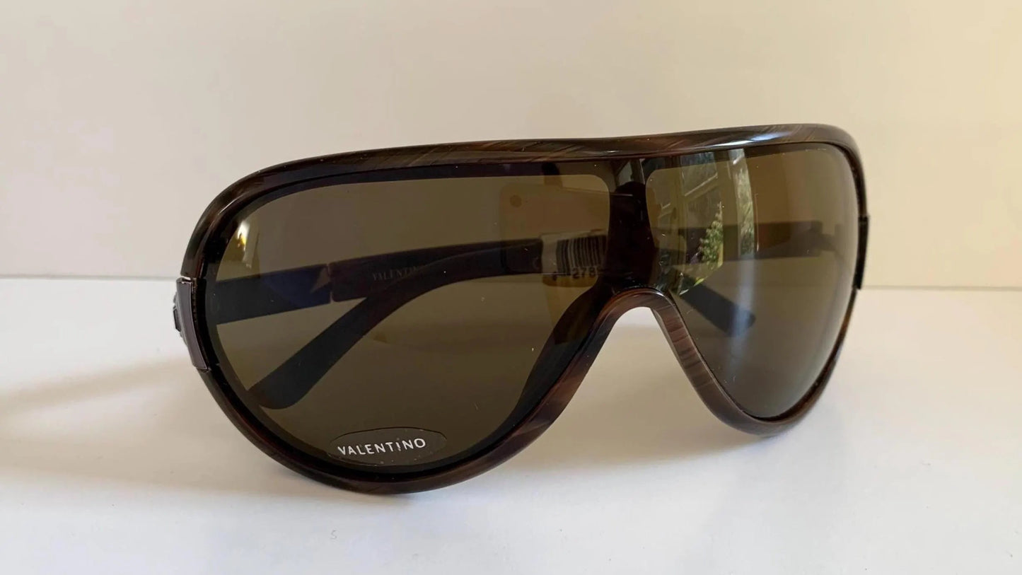 Valentino 90s vintage sunglasses - XL mask style aviator frames - small faces