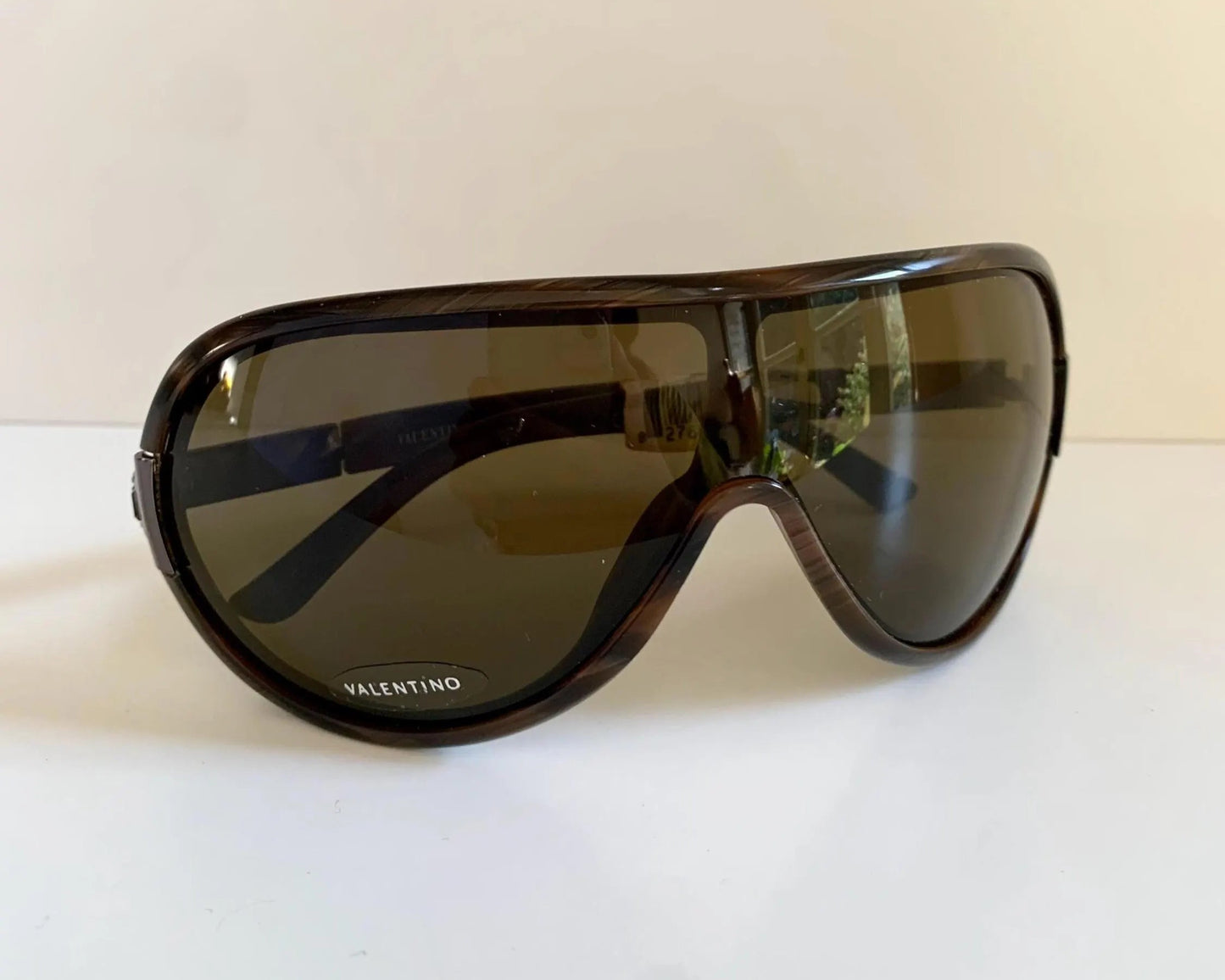 Valentino 90s vintage sunglasses - XL mask style aviator frames - small faces