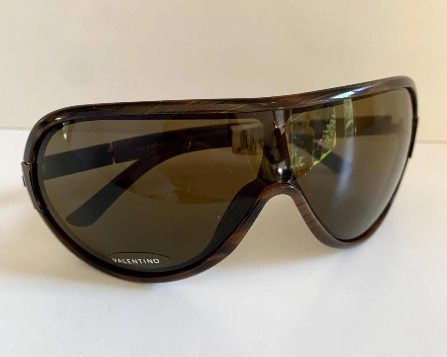 Valentino 90s vintage sunglasses - XL mask style aviator frames - small faces