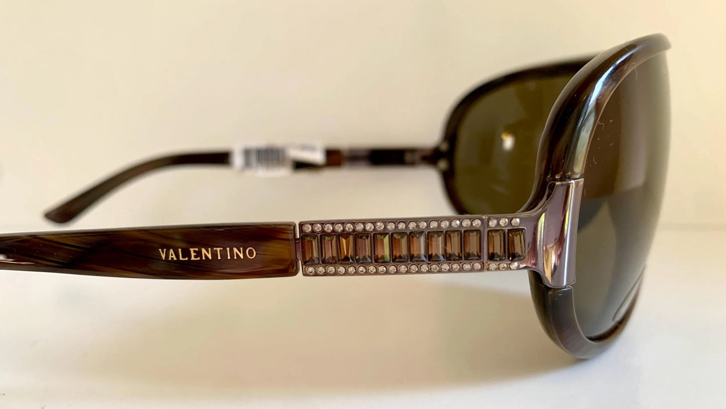 Valentino 90s vintage sunglasses - XL mask style aviator frames - small faces