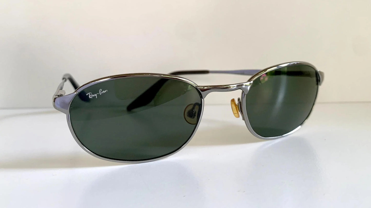 Ray Ban B&L USA vintage sunglasses - 90s W2841 Highstreet silver frames