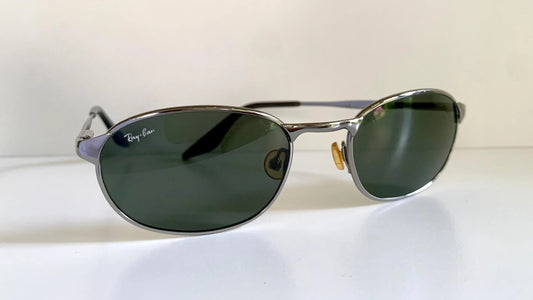 Ray Ban B&L USA vintage sunglasses - 90s W2841 Highstreet silver frames