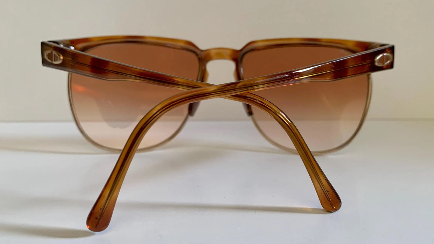 Christian Dior Monsieur Vintage Sunglasses - 2393 80s gold and carey 80s frames