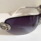 Gucci 90s vintage sunglasses - brown wrap frame with GG logos