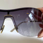 Gucci 90s vintage sunglasses - brown wrap frame with GG logos