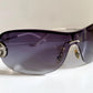 Gucci 90s vintage sunglasses - brown wrap frame with GG logos