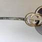 Gucci 90s vintage sunglasses - brown wrap frame with GG logos