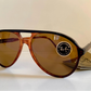 Ray Ban B&L USA vintage sunglasses - 62mm Traditionals STYLE A  Aviators brown frame