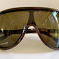 Valentino 90s vintage sunglasses - XL mask style aviator frames - small faces