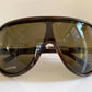 Valentino 90s vintage sunglasses - XL mask style aviator frames - small faces