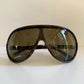 Valentino 90s vintage sunglasses - XL mask style aviator frames - small faces