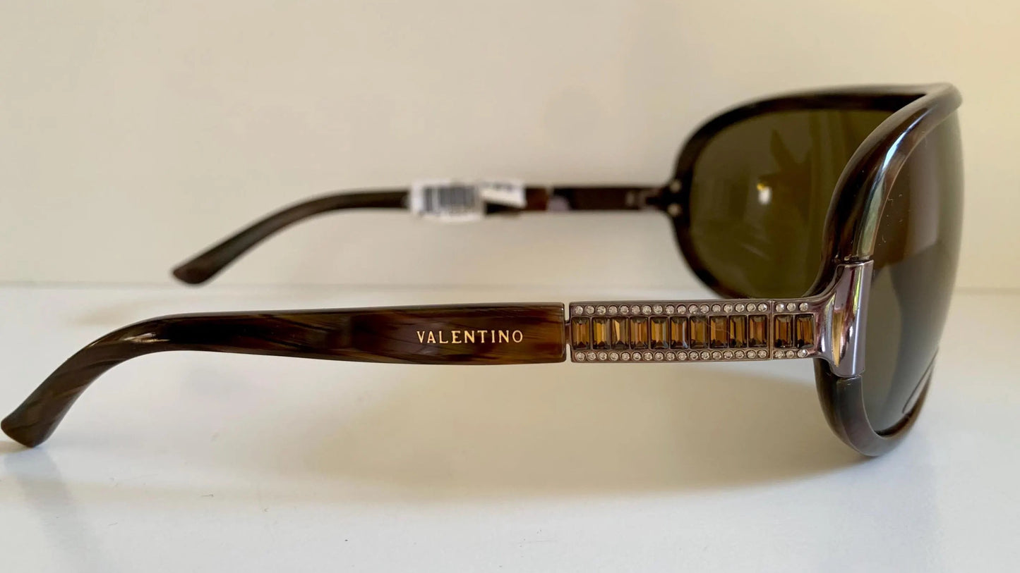 Valentino 90s vintage sunglasses - XL mask style aviator frames - small faces