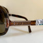 Valentino 90s vintage sunglasses - XL mask style aviator frames - small faces