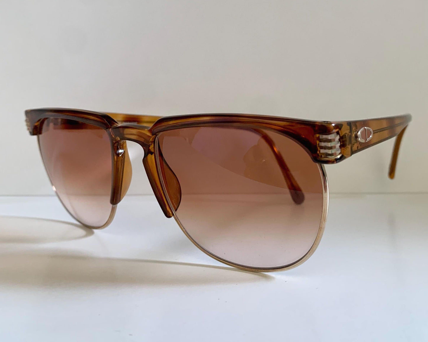 Christian Dior Monsieur Vintage Sunglasses - 2393 80s gold and carey 80s frames