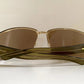 Gucci 00s vintage sunglasses - shield brown and green frame with Gucci logos