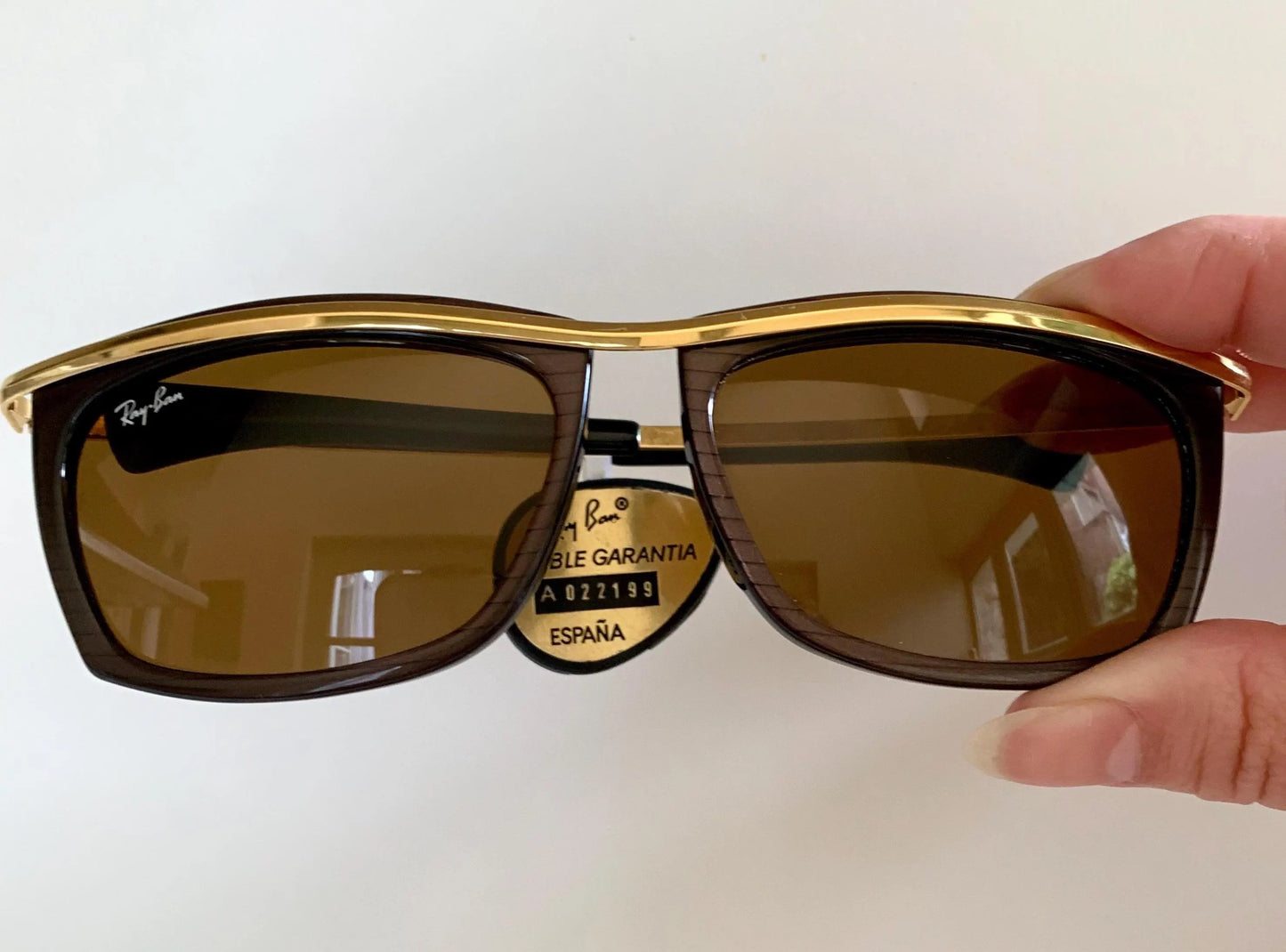 Vintage Ray Ban USA B&L Olympian II 80s Sunglasses – Gold Brown Frame, NewOldStock