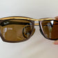 Vintage Ray Ban USA B&L Olympian II 80s Sunglasses – Gold Brown Frame, NewOldStock