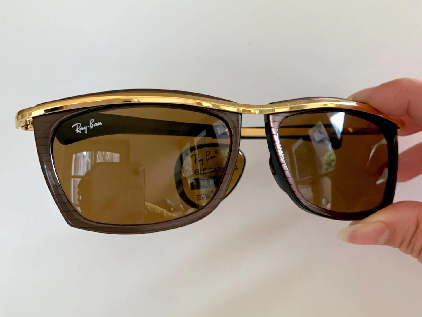 Vintage Ray Ban USA B&L Olympian II 80s Sunglasses – Gold Brown Frame, NewOldStock