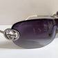 Gucci 90s vintage sunglasses - brown wrap frame with GG logos